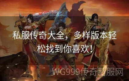 2025最新传奇私服网站大全，教你一眼识破假推荐找良心服