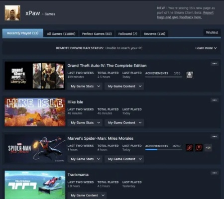 Steam Beta版更新，评论展示硬件配置，化解游戏优化争议难题