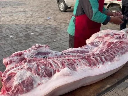 升温愁坏东北人，500斤年货没处放，一天三顿全是肉