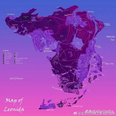 GTA6罪恶都市领衔雷奥尼达州五大板块 地图区域细节曝光