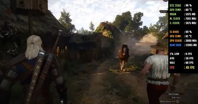 安卓玩巫师3狂猎实测，720P低画质稳跑50-70帧