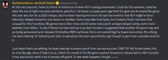 聊天截图遭恶意篡改，生化危机9总监宣布暂时退网