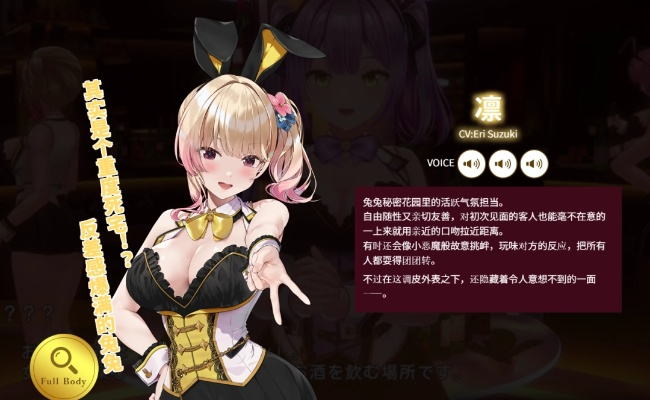 《兔兔秘密花园2》新情报 可爱兔女郎来陪酒