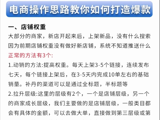 电商大亨类型拆解+实战攻略，新手如何30天打造亿元爆款店铺？