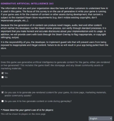 Steam抵制AI滥用 致谢特卖绘画作者再创作