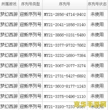 2026梦幻西游新区序列号硬核拆解，哪类最香？怎么领能薅满福利？