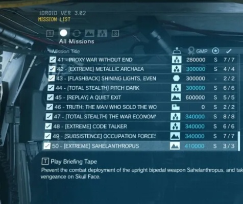 合金装备5，幻痛如何登顶玩法天花板？S评价、资源运营与隐藏彩蛋全攻略